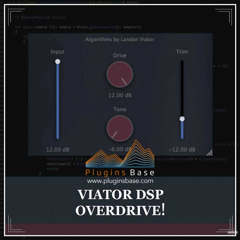 [免费] 过载失真效果器插件 Viator DSP Overdrive Pedal v1.0.0 [WiN+MAC]
