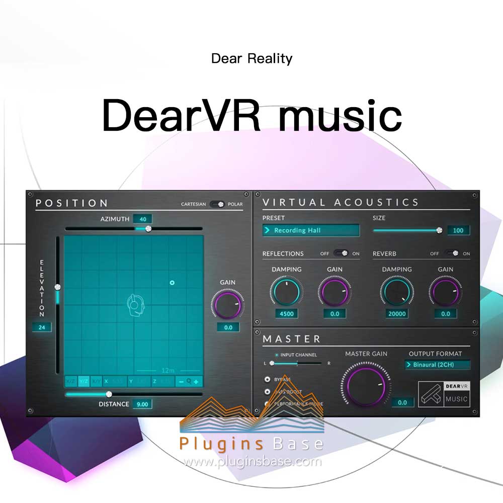 3D环绕音 混音效果器插件 Dear Reality dearVR music v1.4.1 [WiN+MAC] 虚拟现实