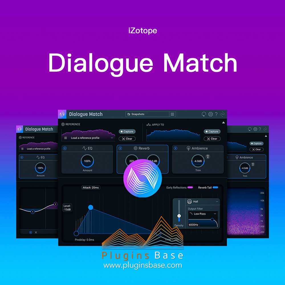 人声效果器插件 对话录音自动混合 iZotope Dialogue Match v1.0.2 [WiN+MAC]