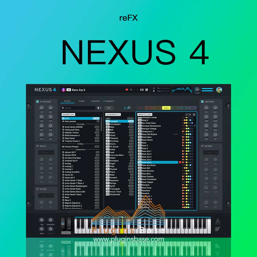 电音合成器插件 reFX Nexus 4 v4.5.4 [WiN] 190GB扩展音色