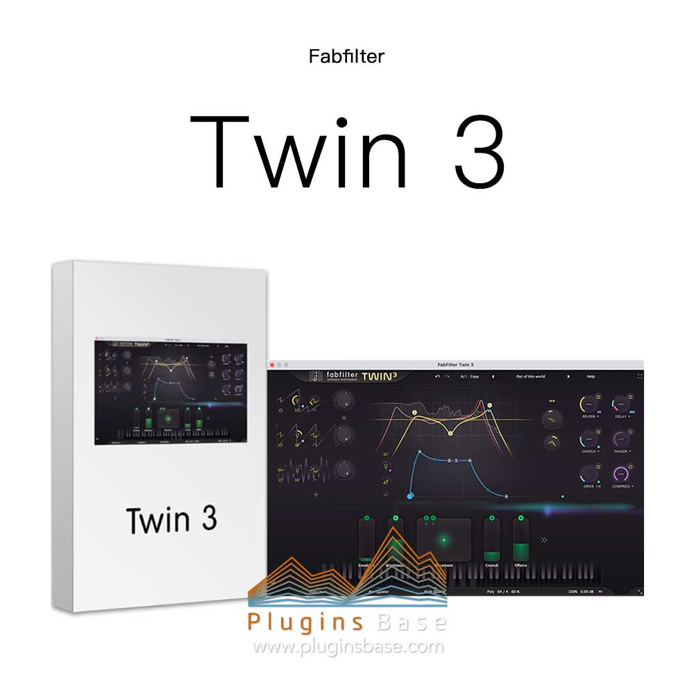 电音合成器插件 FabFilter Twin 3 v3.0.0 [WiN+MAC]