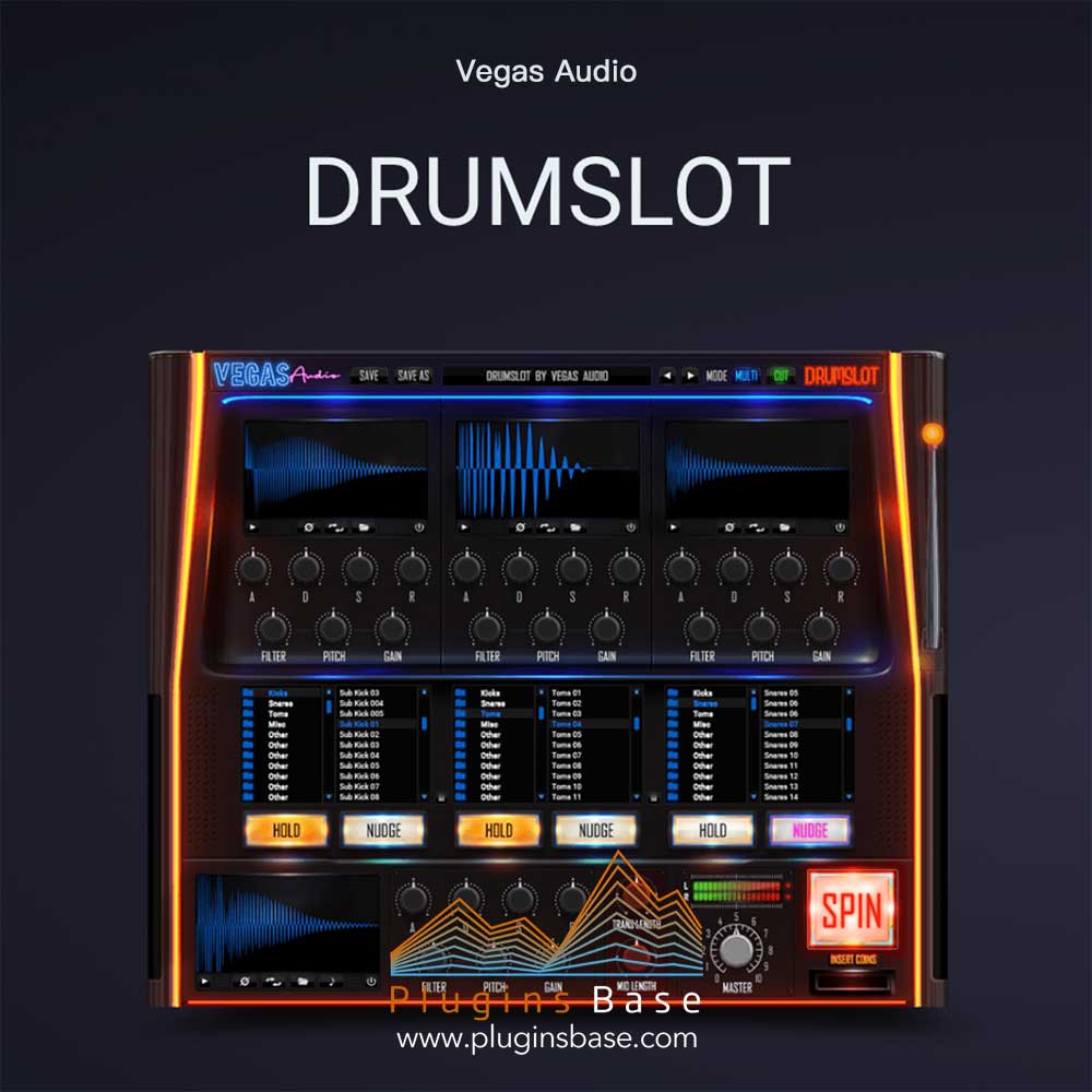 鼓组采样合成器插件 Vegas Audio Drumslot v2.0 [WiN+MAC]
