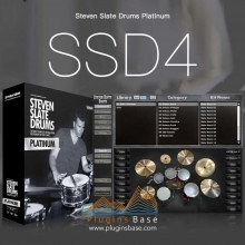 架子鼓采样插件 Steven Slate Drums Platinum 4 SSD4 [WiN+MAC] 含5套扩展 板岩鼓 音源插件 AAX VST AU