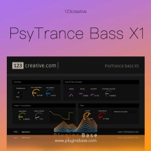 迷幻舞曲 贝斯插件 123creative PsyTrance Bass X1 v1.0.0 [WiN] VST VST3
