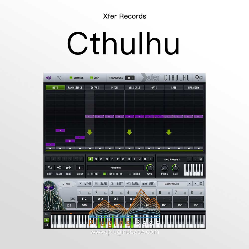 智能和弦 琵琶器 Xfer Records Cthulhu v1.24b2 [WiN+MAC] ARP插件