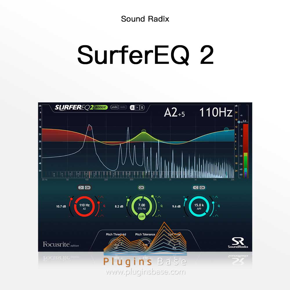 音高跟踪型均衡器 Sound Radix SurferEQ v2.1.0 [WiN+MAC] EQ后期效果器插件