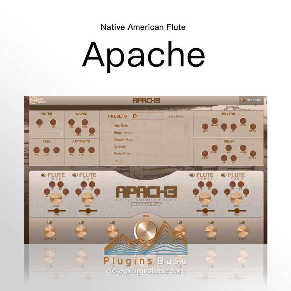 [免费] 美国长笛 Apache Native American Flute [WiN] 采样合成器插件