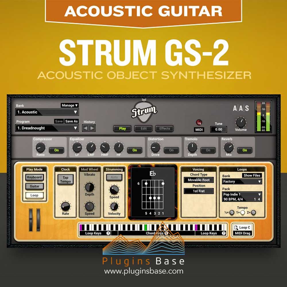 节奏吉他采样合成器插件 Applied Acoustics Systems Strum GS v2.4.2 [WiN+MAC]