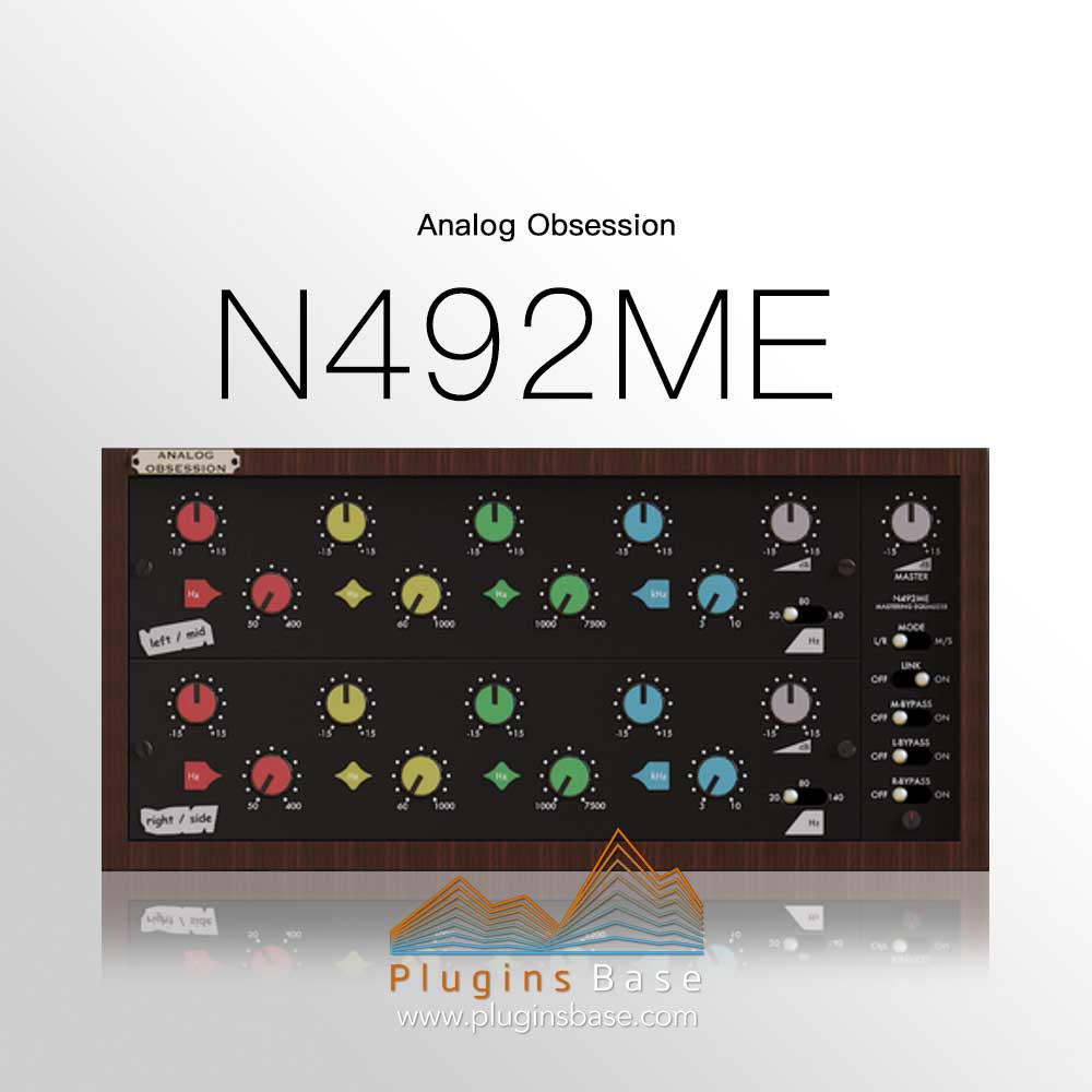 [免费] 母带四段均衡 高通滤波器 Analog Obsession N492ME v6.3 [WiN+MAC] 效果器插件