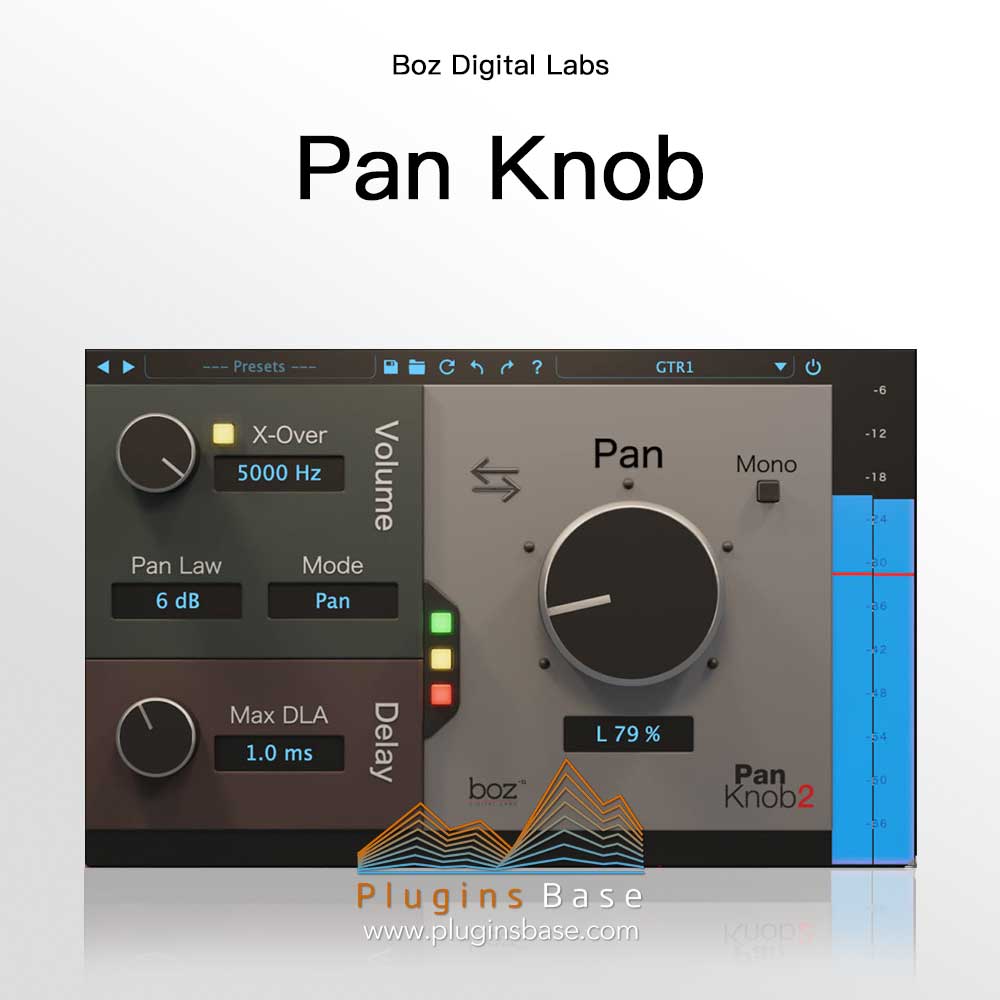 相位调节 Boz Digital Labs Pan Knob v2.0.0 [WiN+MAC] 混音效果器插件
