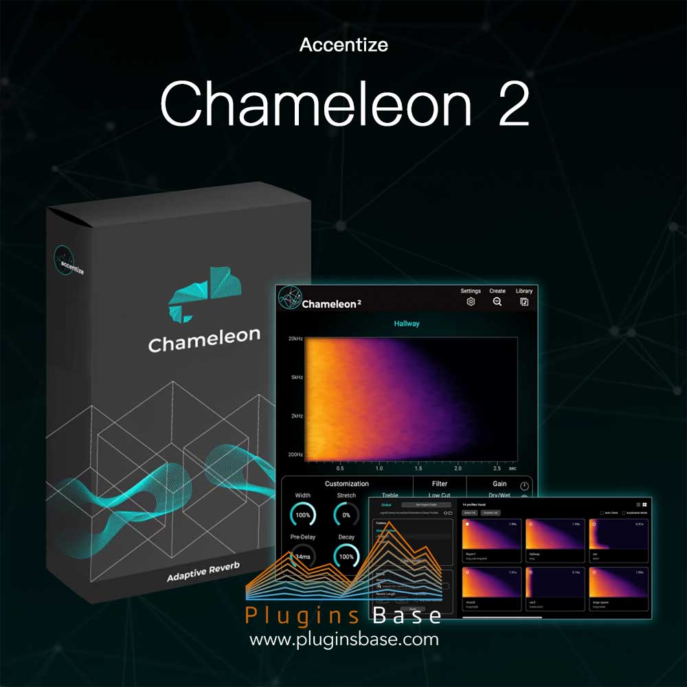 智能混响 Accentize Chameleon 2 v2.0.2 [WiN] Reverb效果器插件