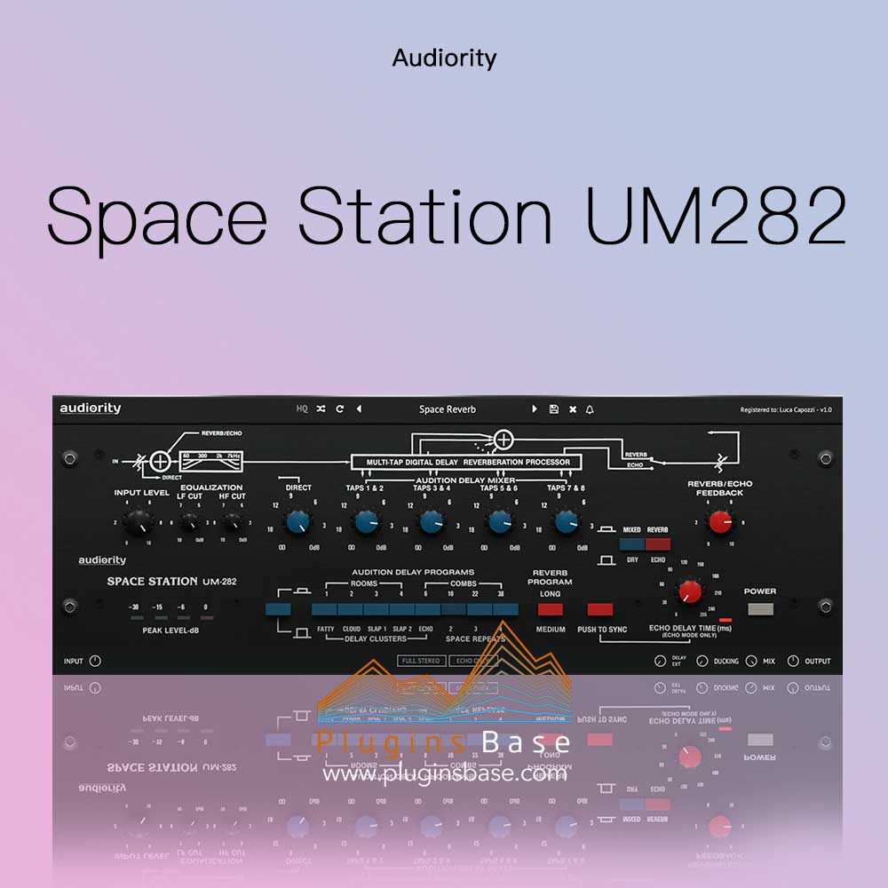 混响效果器插件 Audiority Space Station UM282 v1.3.0 [WiN] Reverb