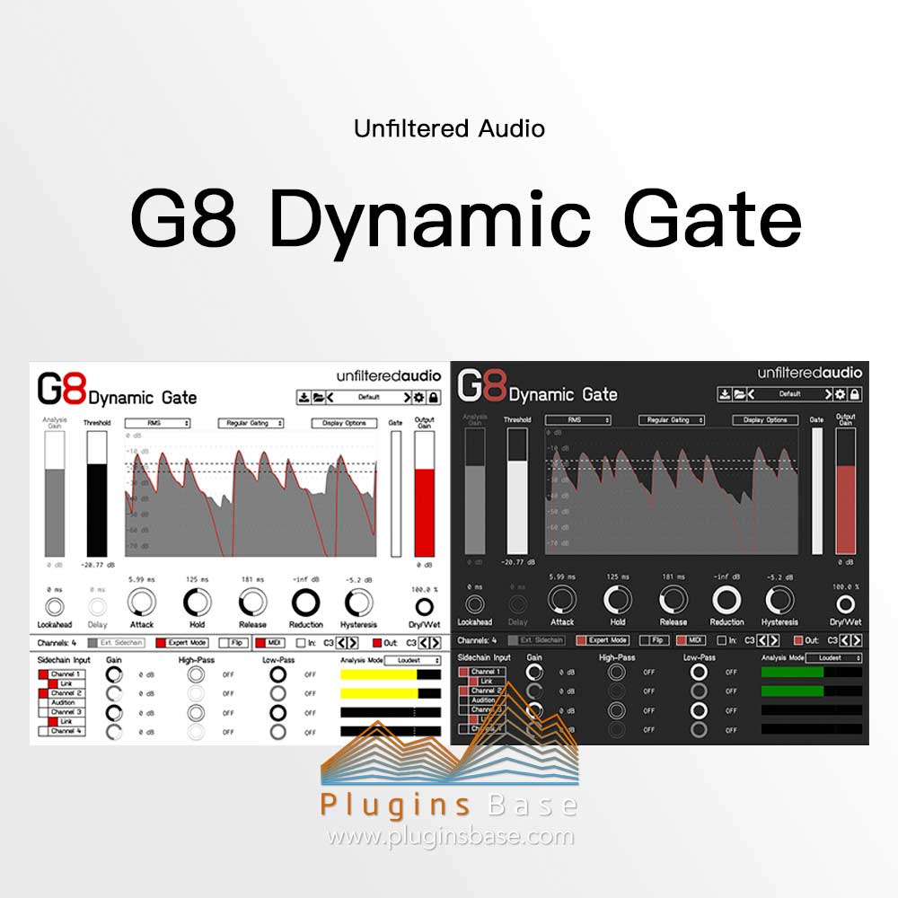 动态压缩 Unfiltered Audio G8 Dynamic Gate v1.6 [WiN] 门限效果器插件
