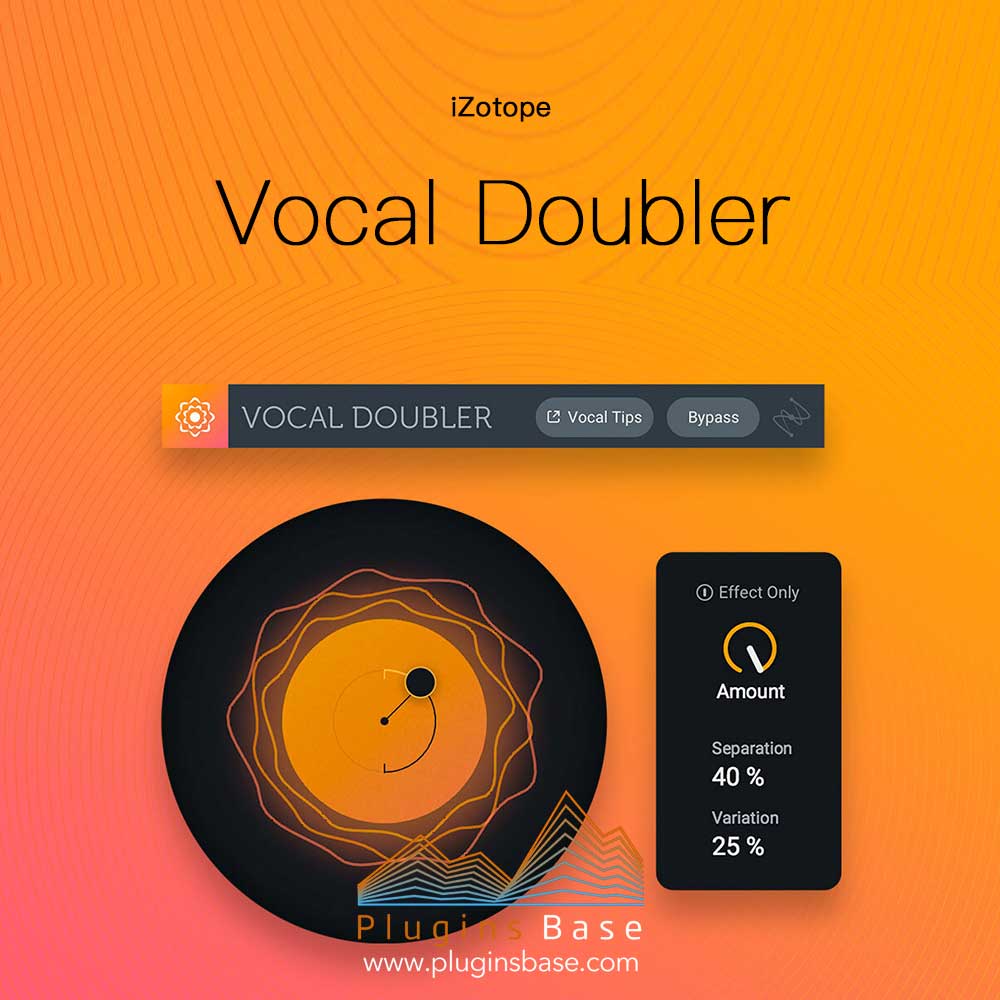 [免费] 人声倍增效果器插件 iZotope Vocal Doubler v1.2.0 [WiN+MAC]