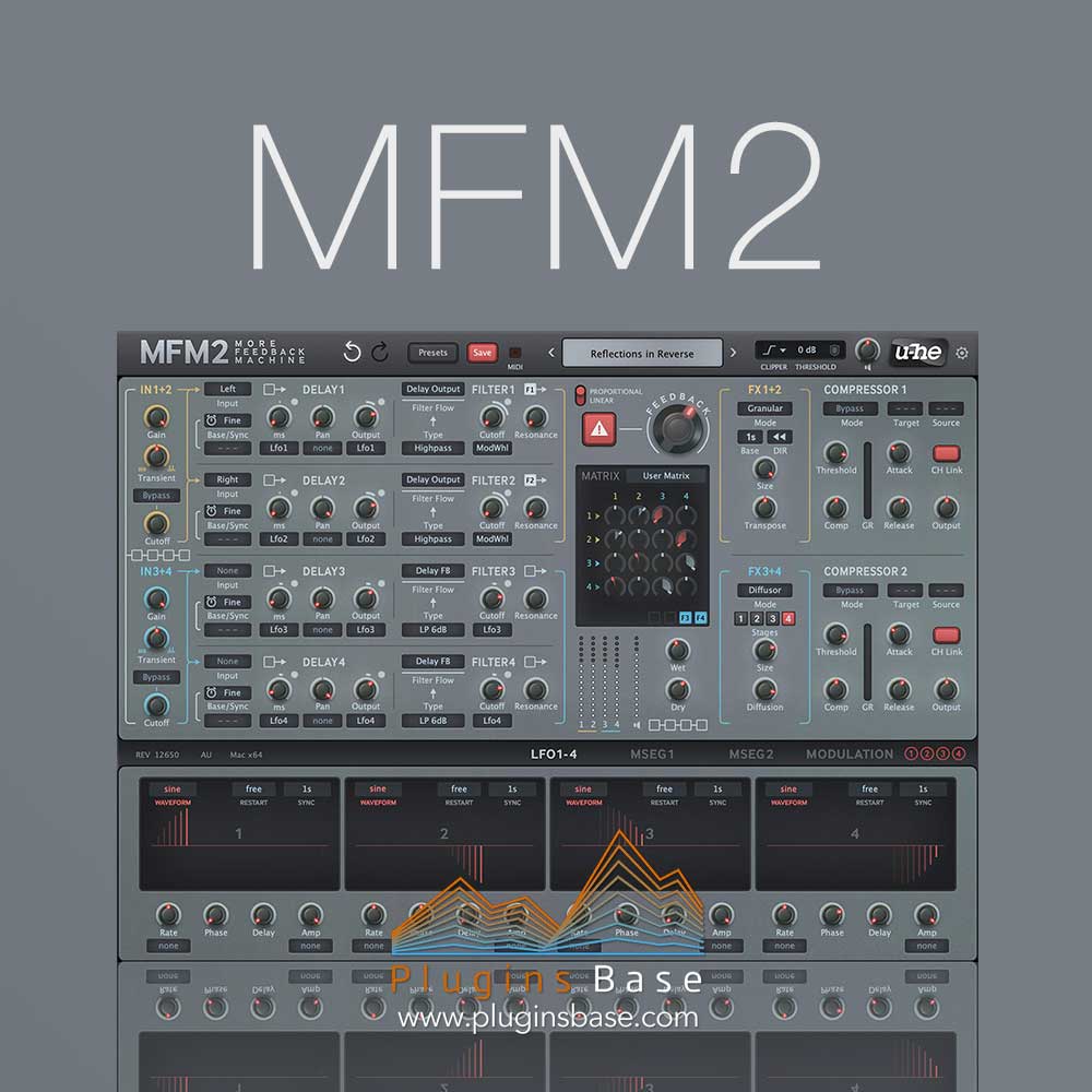 延迟效果器插件 u-he MFM2 v2.5.0 [WiN+MAC]