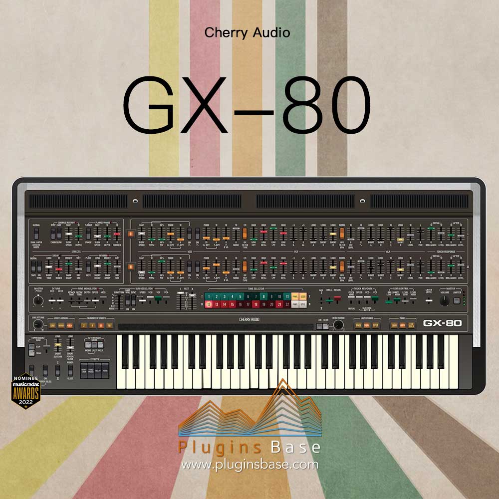 经典模拟合成器插件 Cherry Audio GX-80 v1.0.9.123 [WiN]