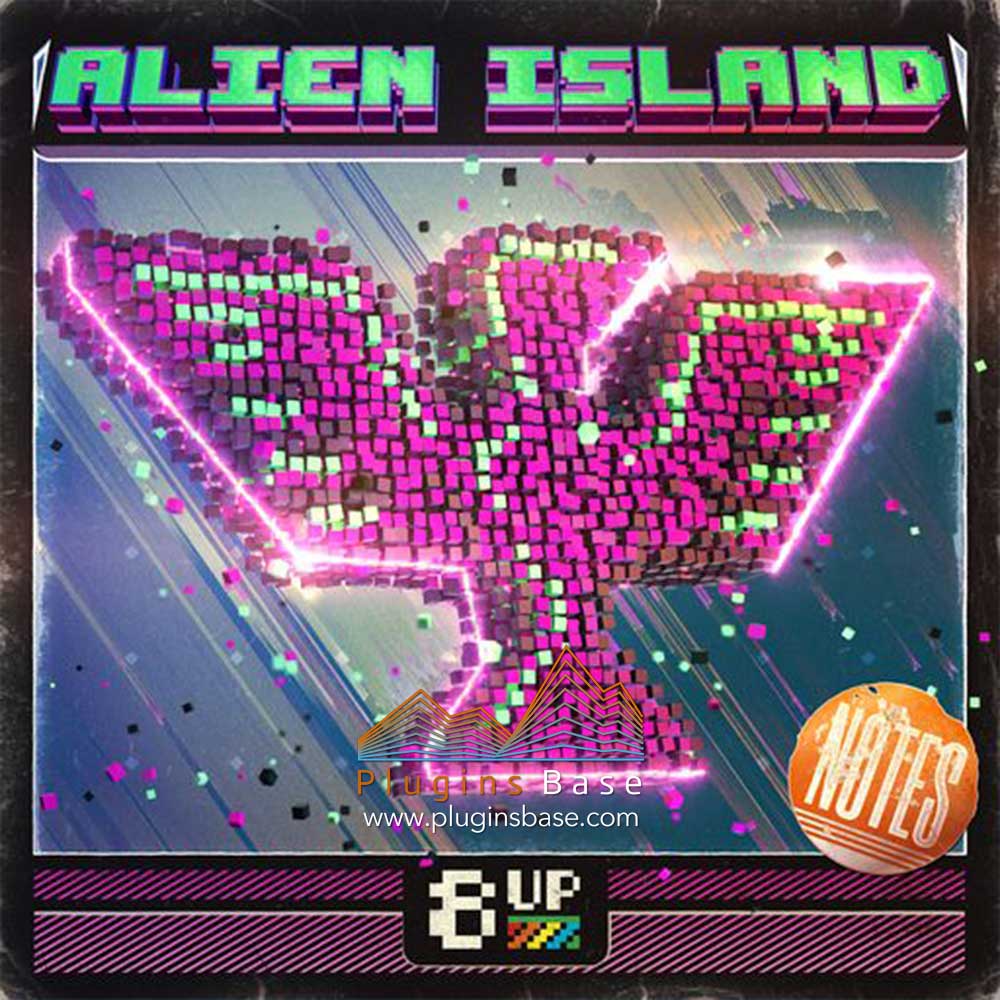 8bit采样包 游戏音效配乐 8UP Alien Island Notes WAV