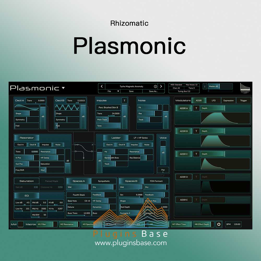 粒子合成器插件 Rhizomatic Plasmonic v1.2.5 [WiN]