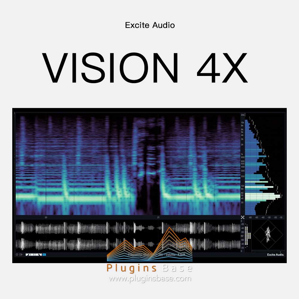 频谱仪视觉分析插件 Excite Audio VISION 4X v1.2.2 [WiN+MAC] 混音母带