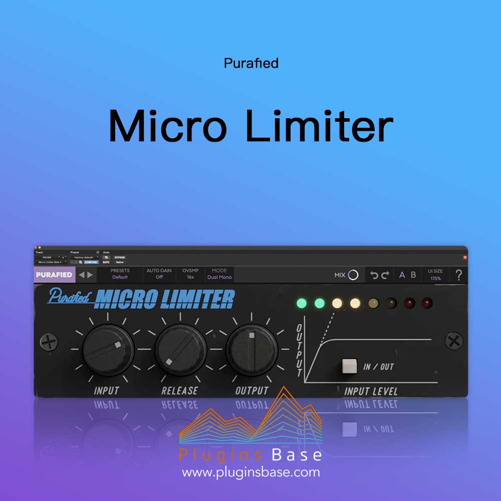 限制器压缩效果器插件 Purafied Micro Limiter v1.0.1 [WiN+MAC]