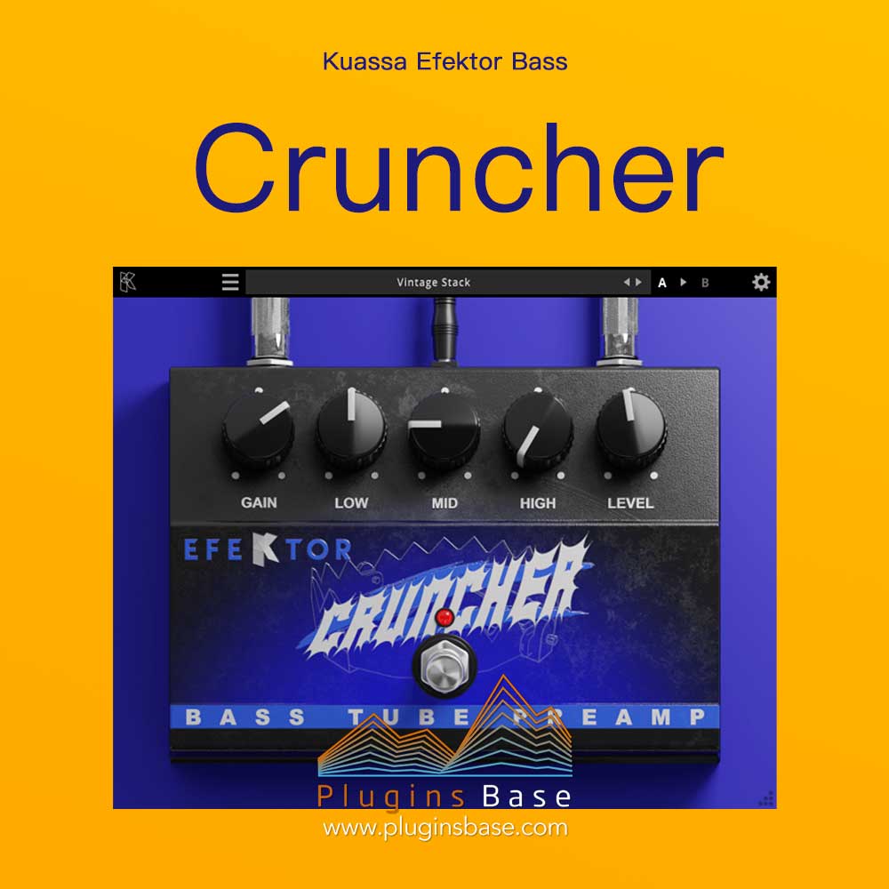 贝司效果器插件 Kuassa Efektor Bass Cruncher v1.0 [WiN]