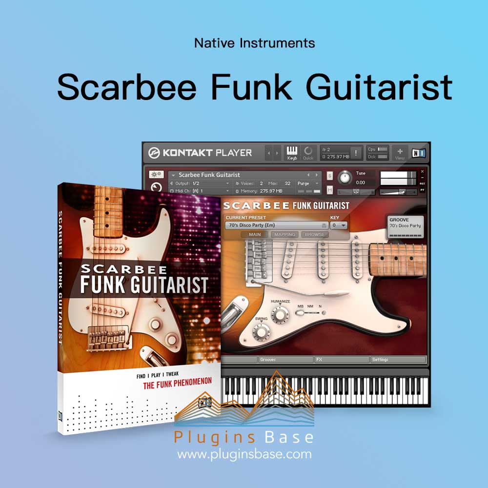 放克电吉他音源 Native Instruments Scarbee Funk Guitarist v1.2 KONTAKT Loop 扫弦音色