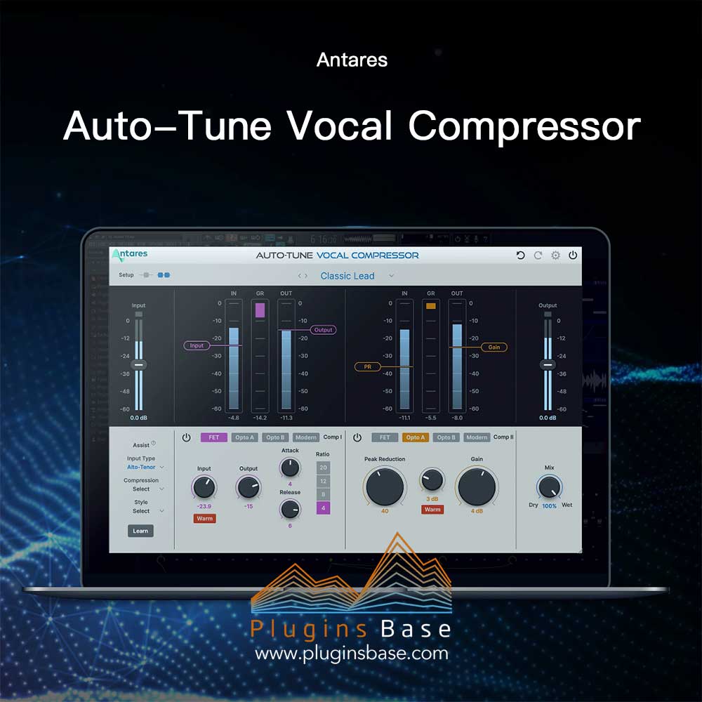 AI智能人声压缩 效果器插件 Antares Auto-Tune Vocal Compressor v1.0.0 [WiN+MAC]