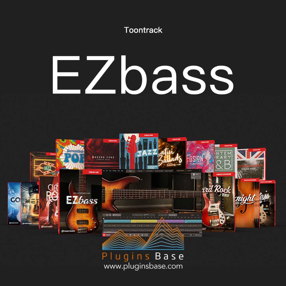 全自动贝司插件 Toontrack EZbass v1.1.8 [WiN+MAC] 编曲音色音源 含全套MiDi扩展音色