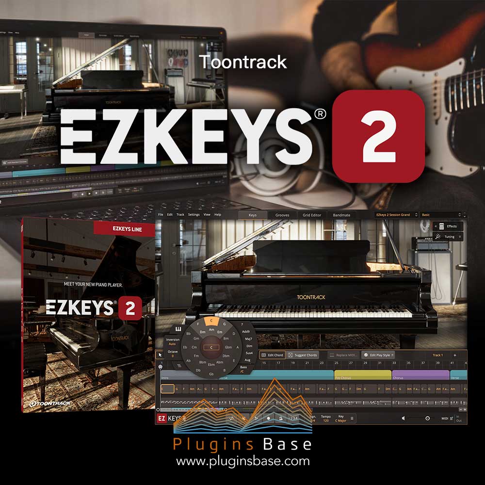 钢琴键盘插件 Toontrack EZkeys2 v2.0.2 [WiN+MAC] 含全扩展音色库MIDI编曲键盘钢琴