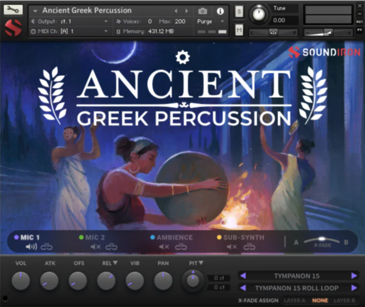 古希腊民族打击乐音源 Soundiron Ancient Greek Percussion KONTAKT 编曲音色库
