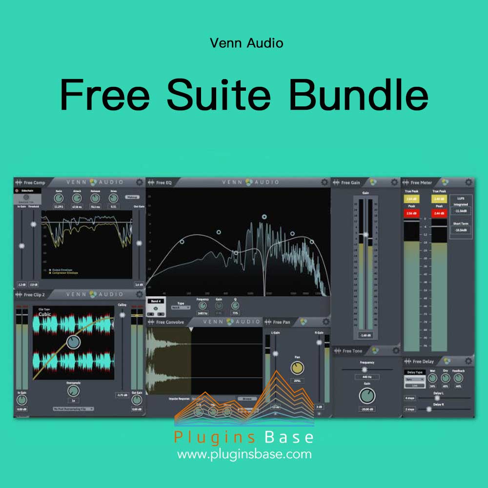 [免费] 混音母带效果器插件合集 Venn Audio Free Suite Bundle Plugin v1.0.0 [WiN+MAC]