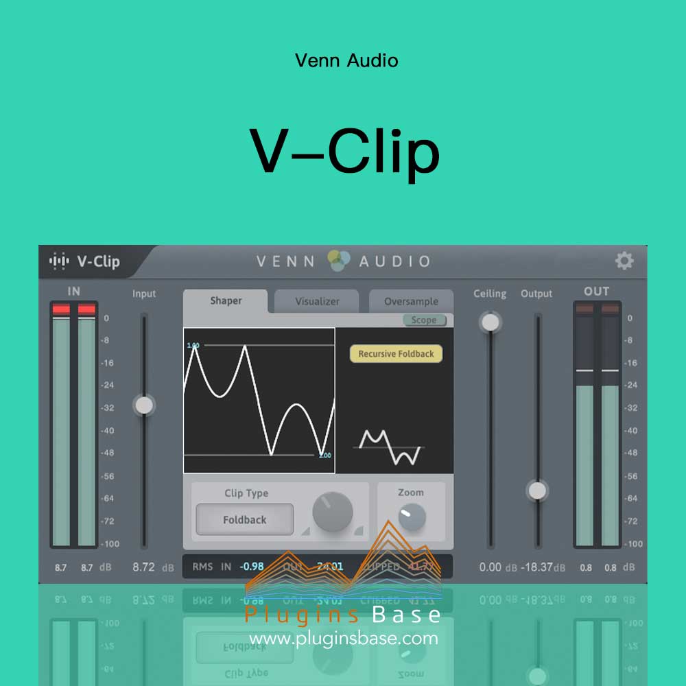 创意失真饱和母带效果器插件 Venn Audio V-Clip v1.0.02 [WiN]