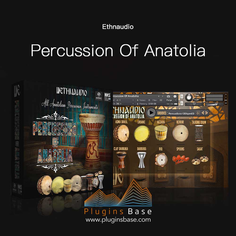 中东民族各类打击乐器音源 Ethnaudio Percussion Of Anatolia KONTAKT 编曲音色库