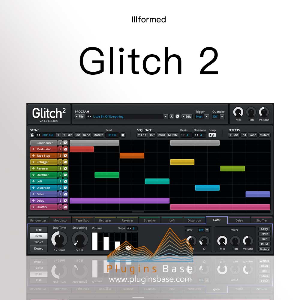 SEQ音序器 illformed Glitch 2 v2.1.3 [WiN+MAC] 效果器插件 含29套扩展预设