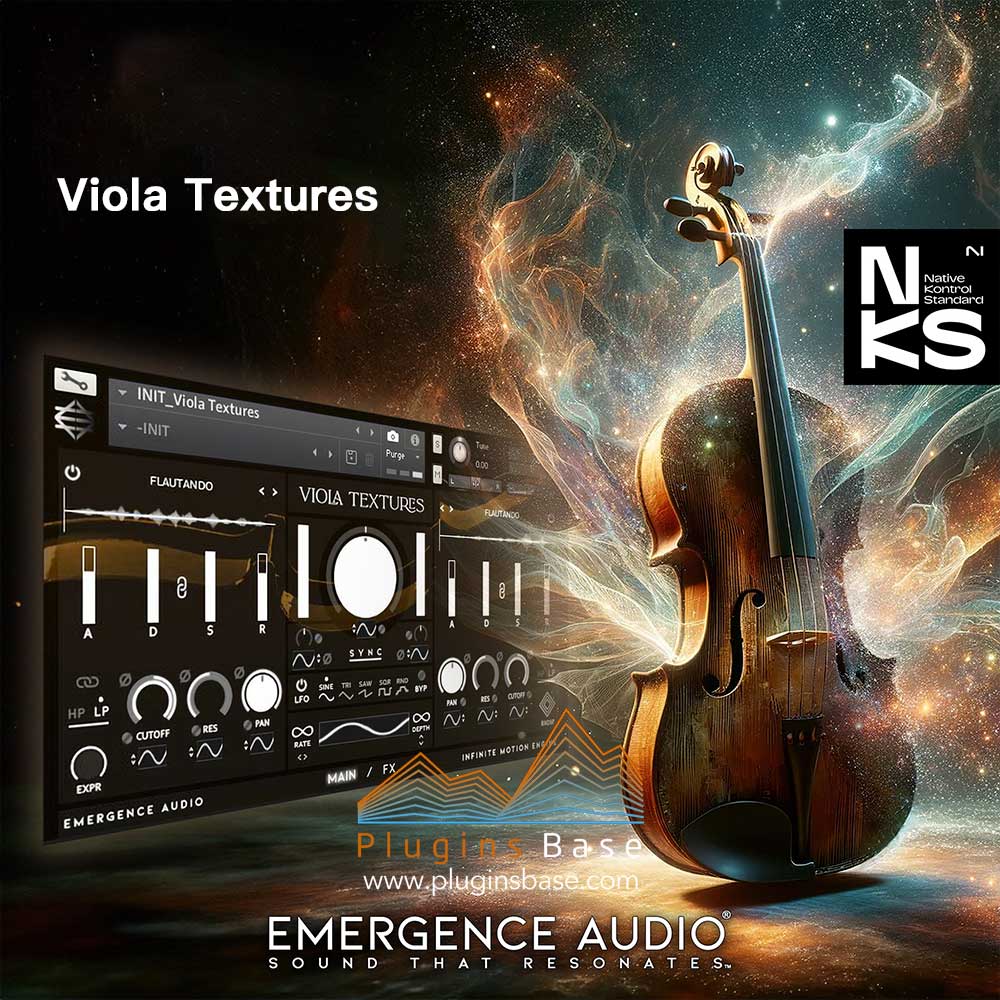 氛围中提琴音源 Emergence Audio Viola Textures KONTAKT 铺底环境电影配乐编曲音色库