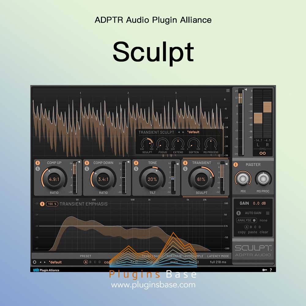 动态压缩效果器插件 Plugin Alliance ADPTR Audio Sculpt v1.3.0 [WiN+MAC] 插件联盟