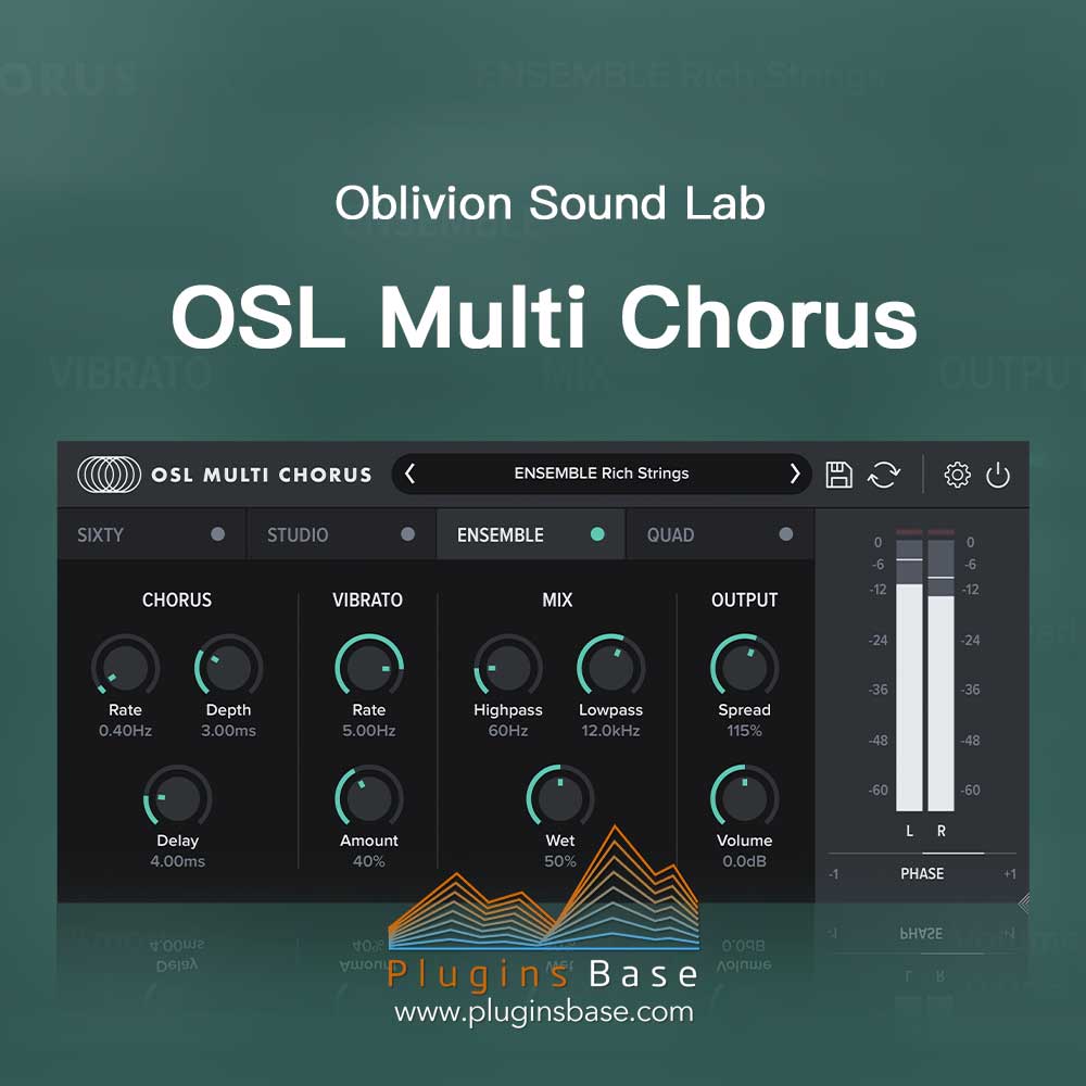 合声合唱效果器插件 Oblivion Sound Lab OSL Multi Chorus v1.0.0 [WiN+MAC]