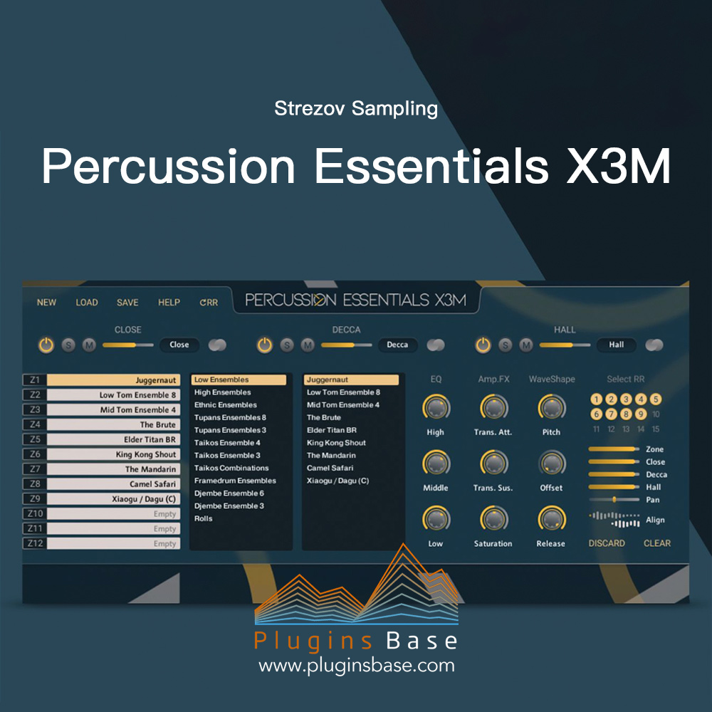 综合类打击乐音源 Strezov Sampling Percussion Essentials X3M KONTAKT 电音配乐音色