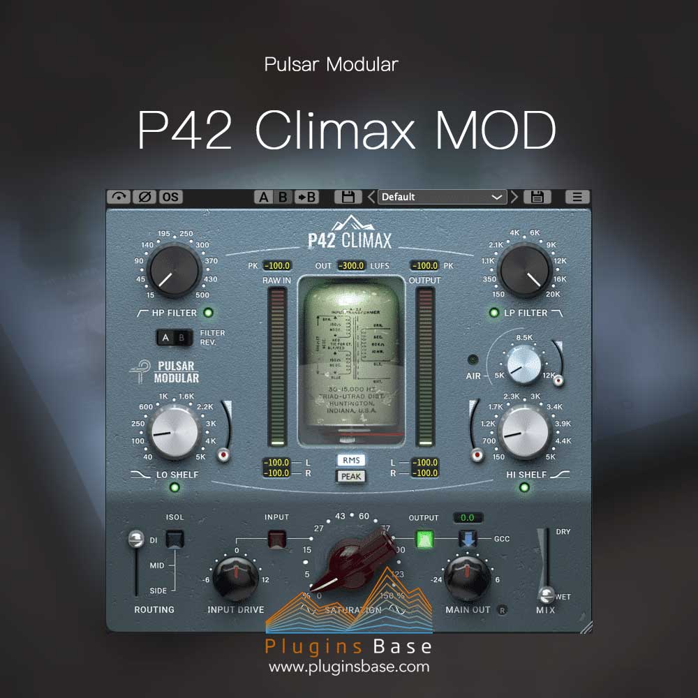 滤波音染效果器插件 Pulsar Modular P42 Climax MOD v5.6.7 [Win+Mac] 饱和放大器
