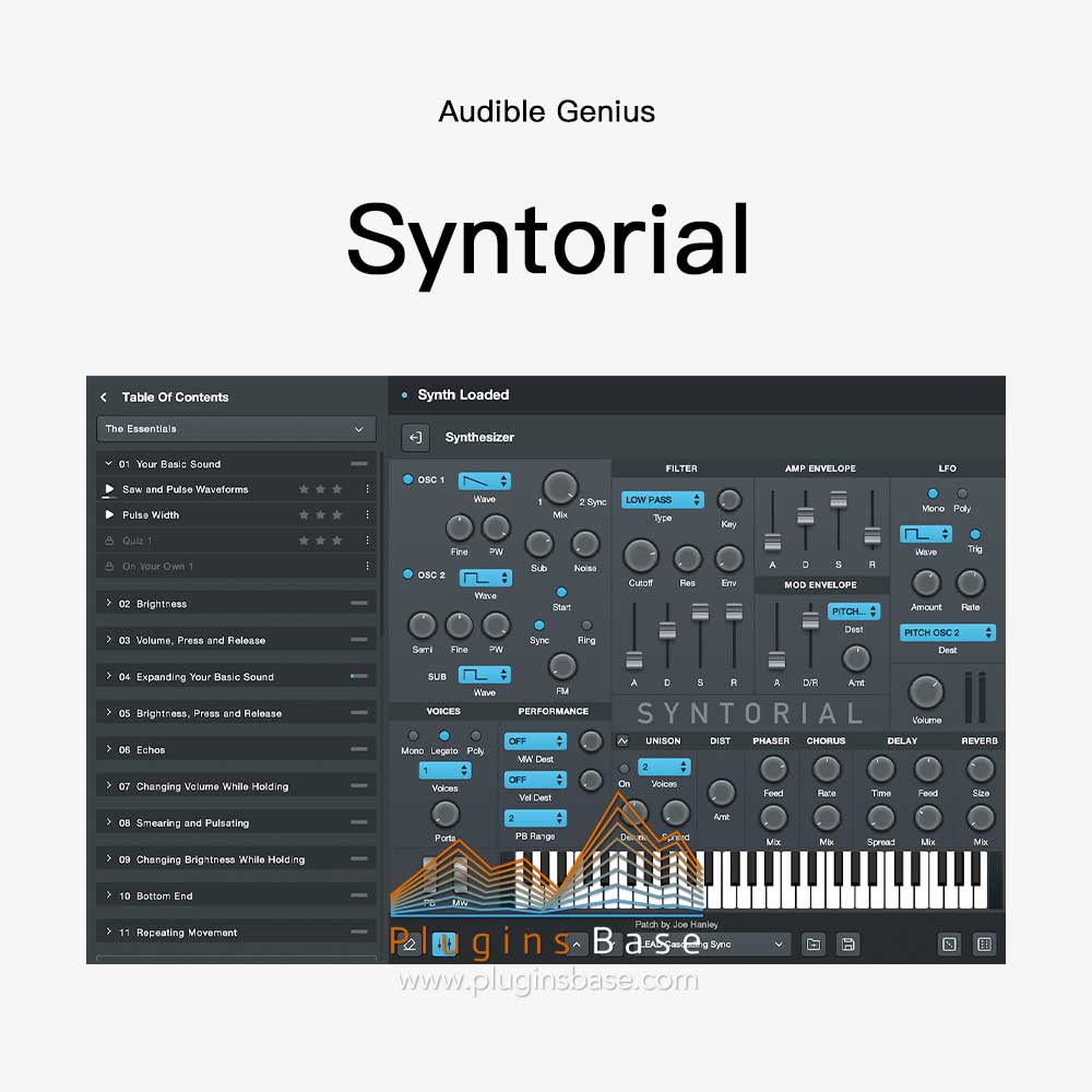 合成器学习软件 音色设计教程 Audible Genius Syntorial v2.0.015 [WiN+MAC] 含5套扩展教学