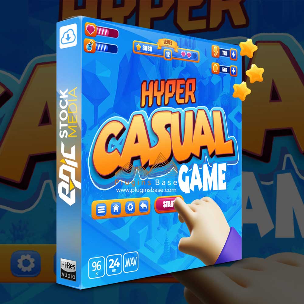 休闲游戏交互界面音效库 Epic Stock Media Hyper Casual Game UI WAV 二次元采样包