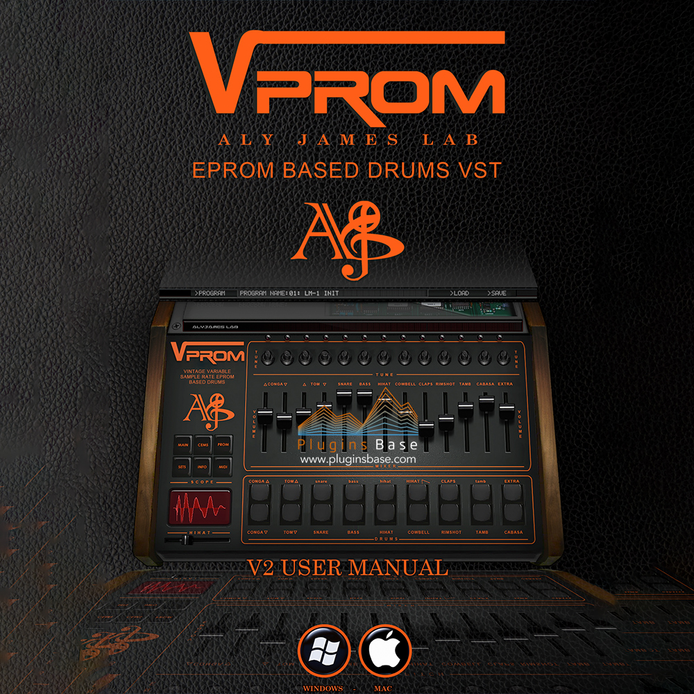 鼓机合成器插件 AlyJames Lab VPROM v2.0.3 [WiN+MAC]