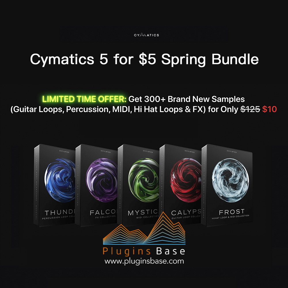 Trap/RnB/嘻哈/旋律采样包合集 Cymatics 5 for $5 Spring Bundle WAV MiDi 编曲音色