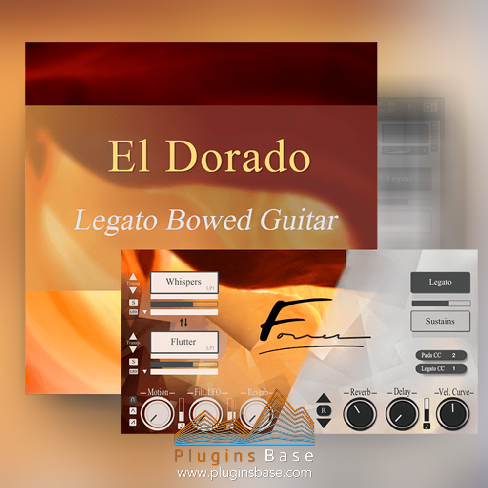 电影游戏配乐弓弦电吉他音源  Lootaudio El Dorado Legato Bowed Guitar KONTAKT 编曲音色库