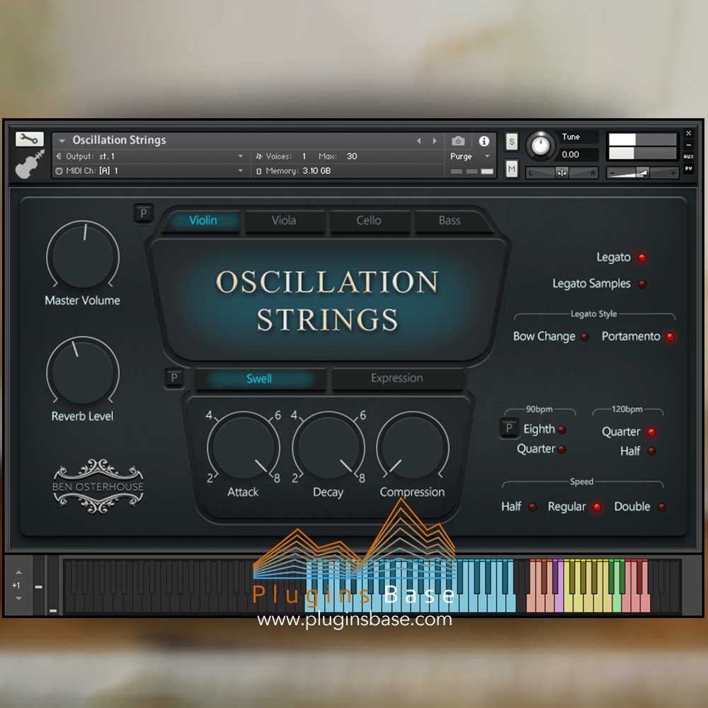 电影配乐铺底提琴弦乐音源 Ben Osterhouse Oscillation Strings v1.1 KONTAKT 编曲音色库