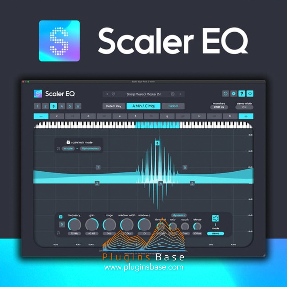 智能动态均衡效果器插件 Plugin Boutique Scaler EQ v1.1.1 [WiN+MAC]