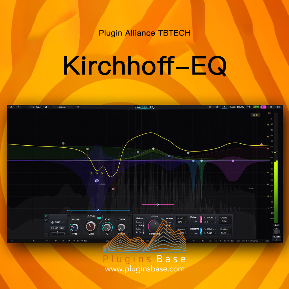 32段均衡效果器插件 Plugin Alliance TBTECH Kirchhoff-EQ v1.6.4 [WiN+MAC]