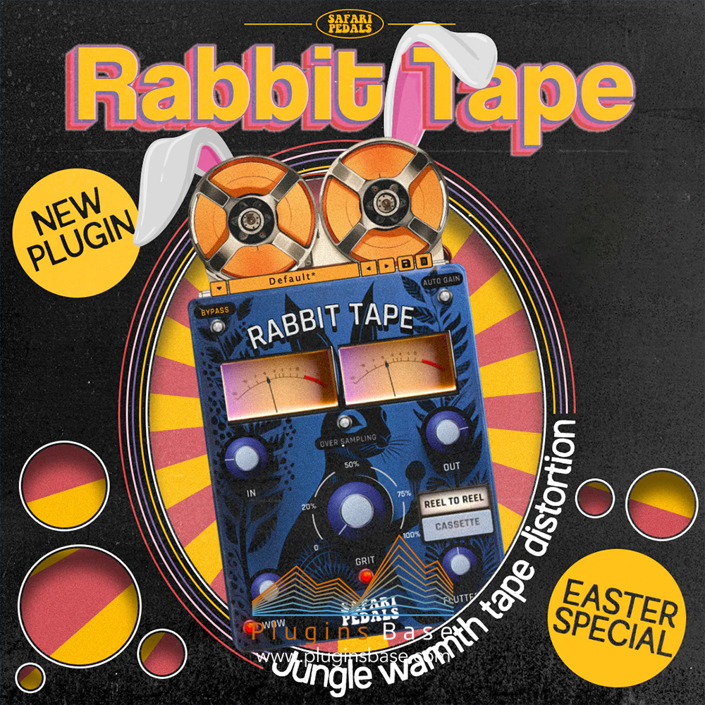 磁带模拟效果器插件 Safari Pedals Rabbit Tape v1.1.7.3 [WiN]