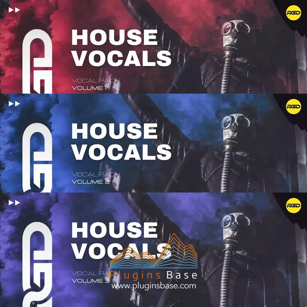 3套电音舞曲纯人声采样包 RAGGED Bass House and G-House Vocals Volume 1 2 3 WAV Bundle 音色包合集