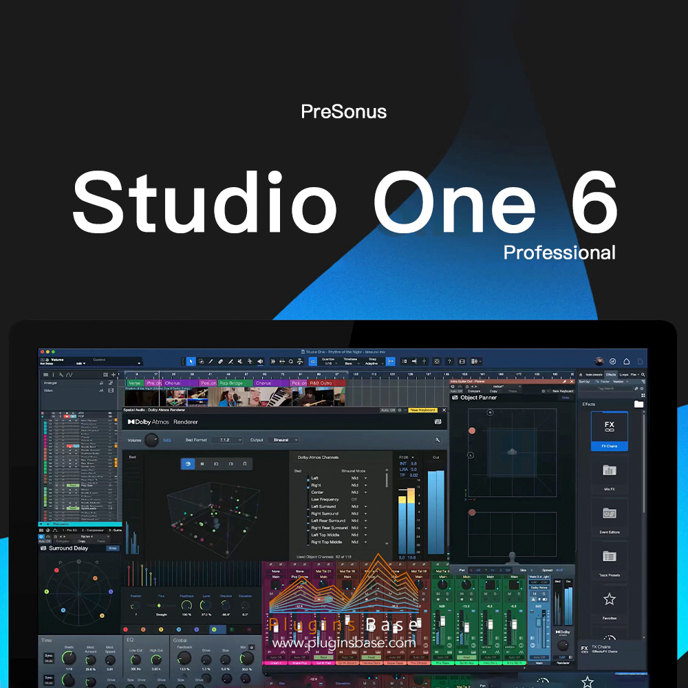 DAW宿主音乐制作编曲软件 PreSonus Studio One 6 Professional v6.6.1 [WiN] 数字音频工作站